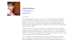 Desktop Screenshot of joelburton.com